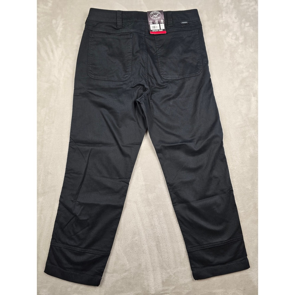 Colorado Clothing Utility Pants Mens 34x30 Fit 34x28 Black Stretch Twill *Read